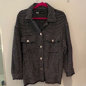 Zara Tweed Knit Shacket
